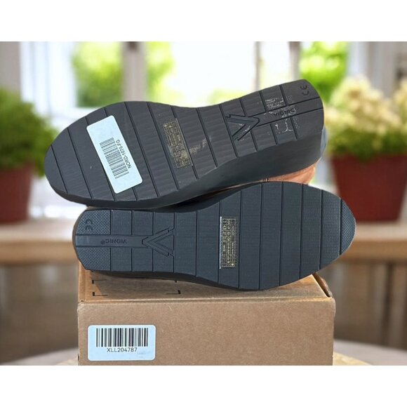 Vionic Skylar Orthotic Wedge Ankle Boots 7 WIDE Cognac Suede Comfort Zip Booties - Picture 12 of 12